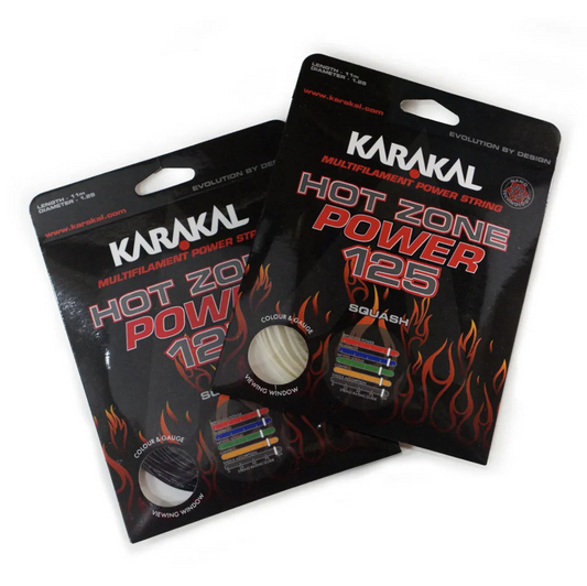Karakal Hot Zone Power 125 Squash String Transparent