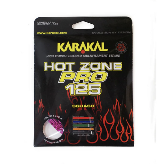 Karakal Hot Zone Pro 125 Squash String Rose