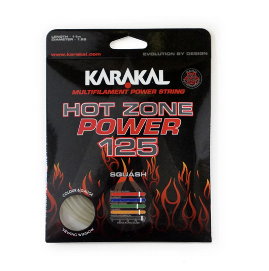 Karakal Hot Zone Power 125 Squash String Transparent