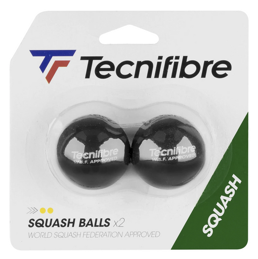 Tecnifibre Balles de squash double point jaune
